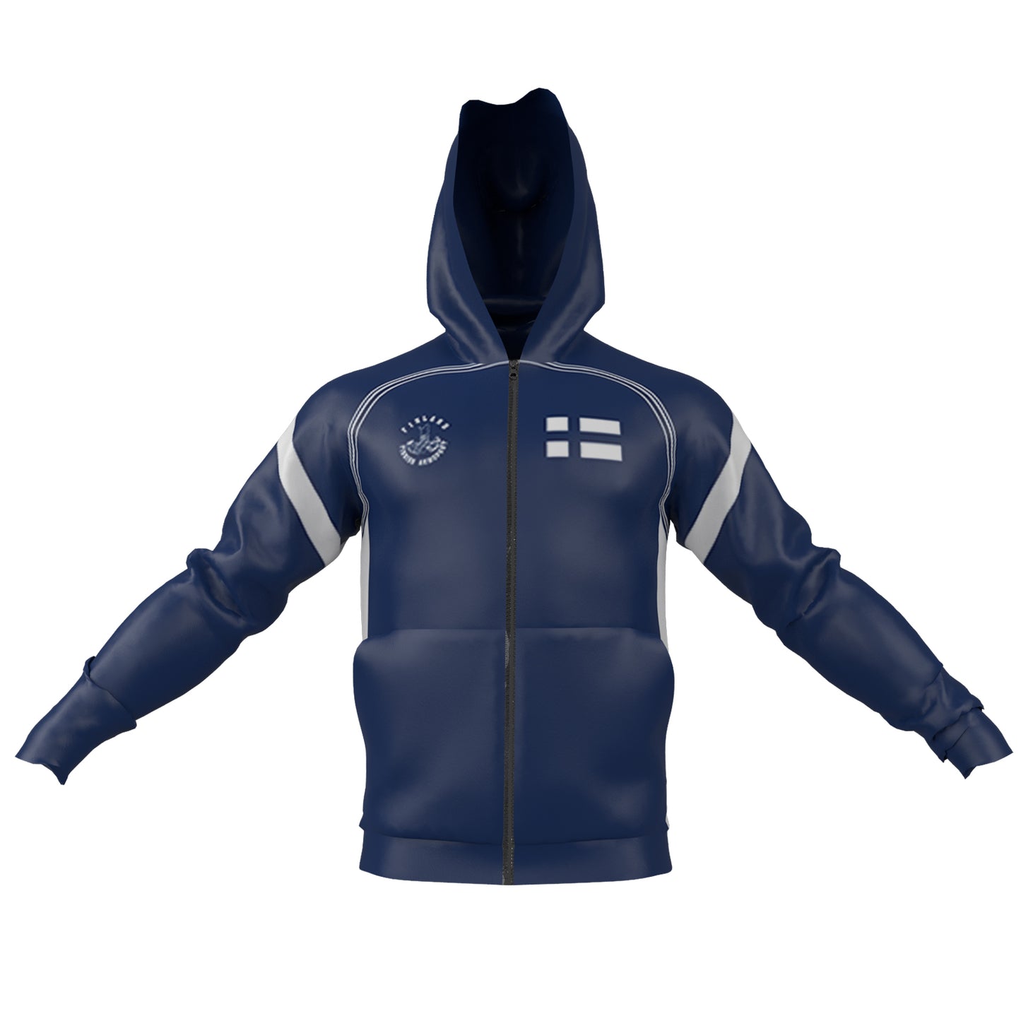 Finland Armwrestling Full-Zip Hoodie