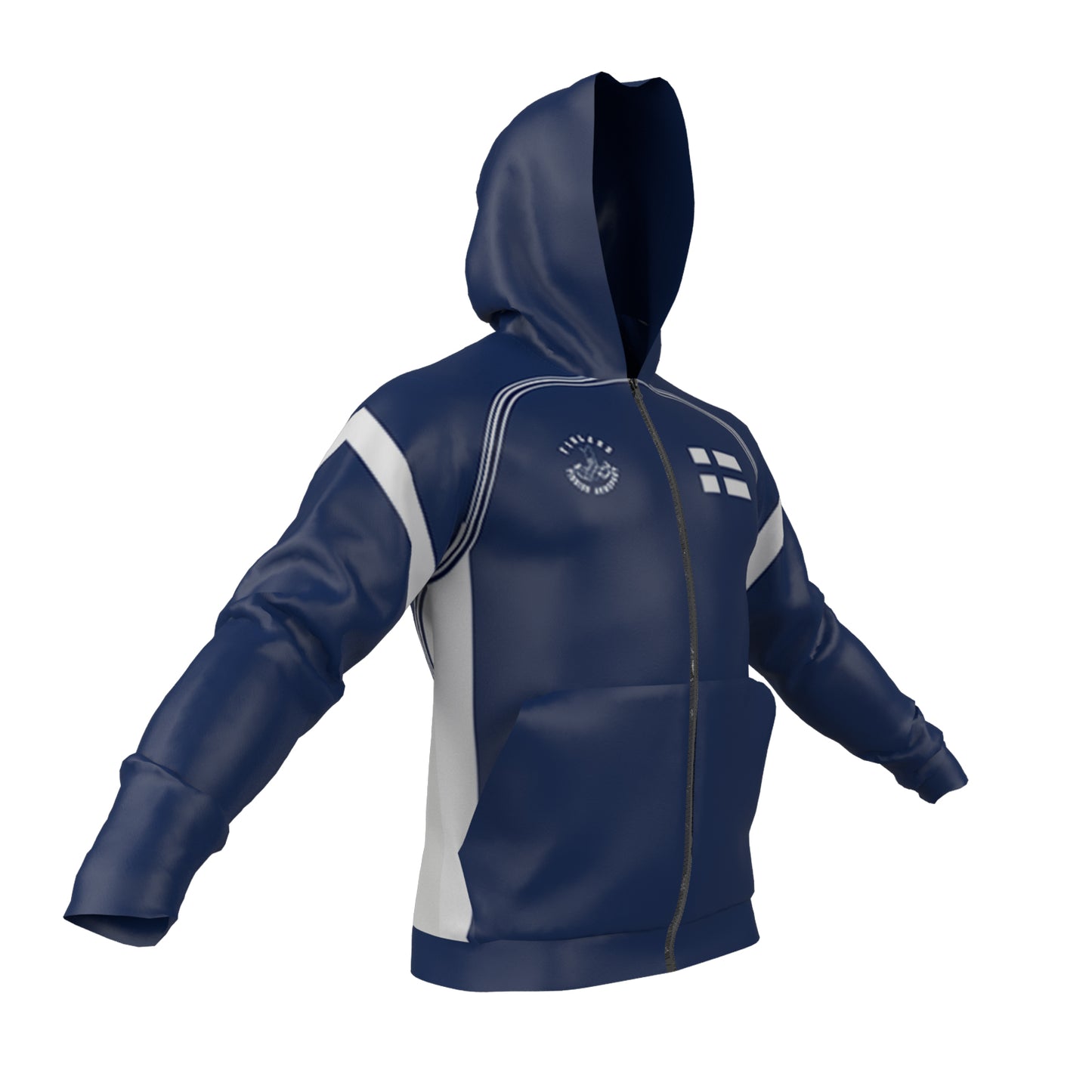 Finland Armwrestling Full-Zip Hoodie