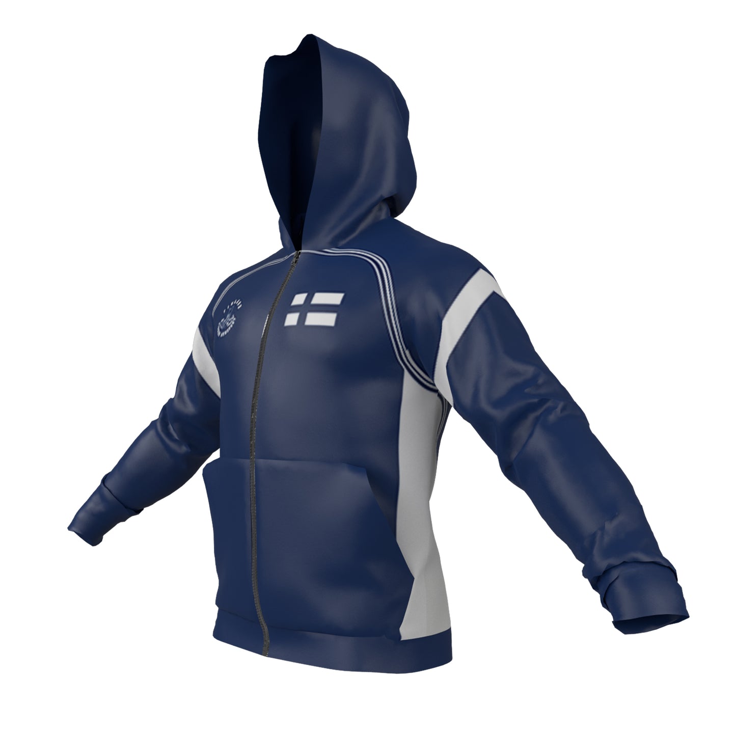 Finland Armwrestling Full-Zip Hoodie
