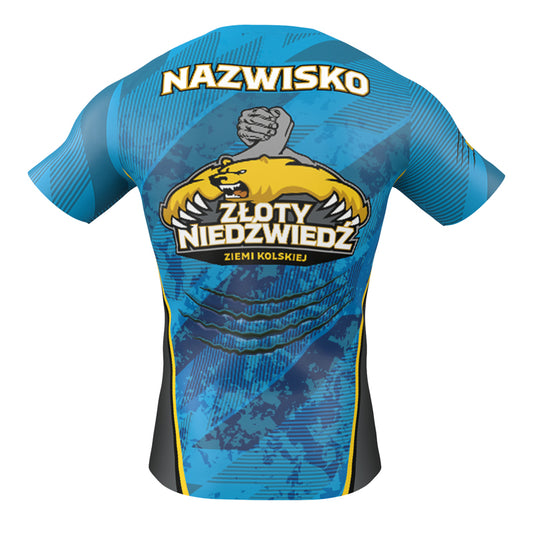Złoty Niedźwiedź Ziemi Kolskiej T-shirt - Blue version
