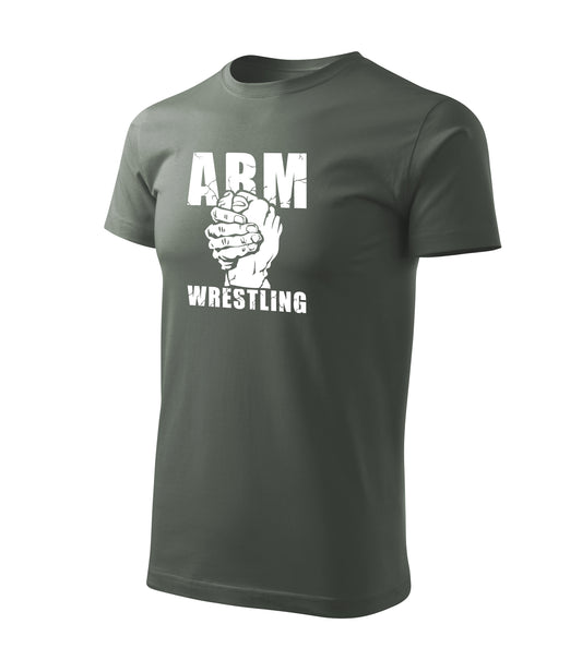 ARM Wrestling Crack Logo Tee - Military Green