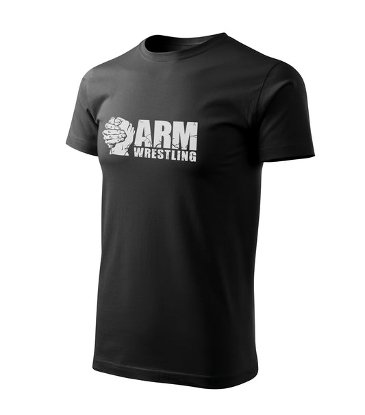 “Armwrestling Grip Logo” Black Cotton Tee