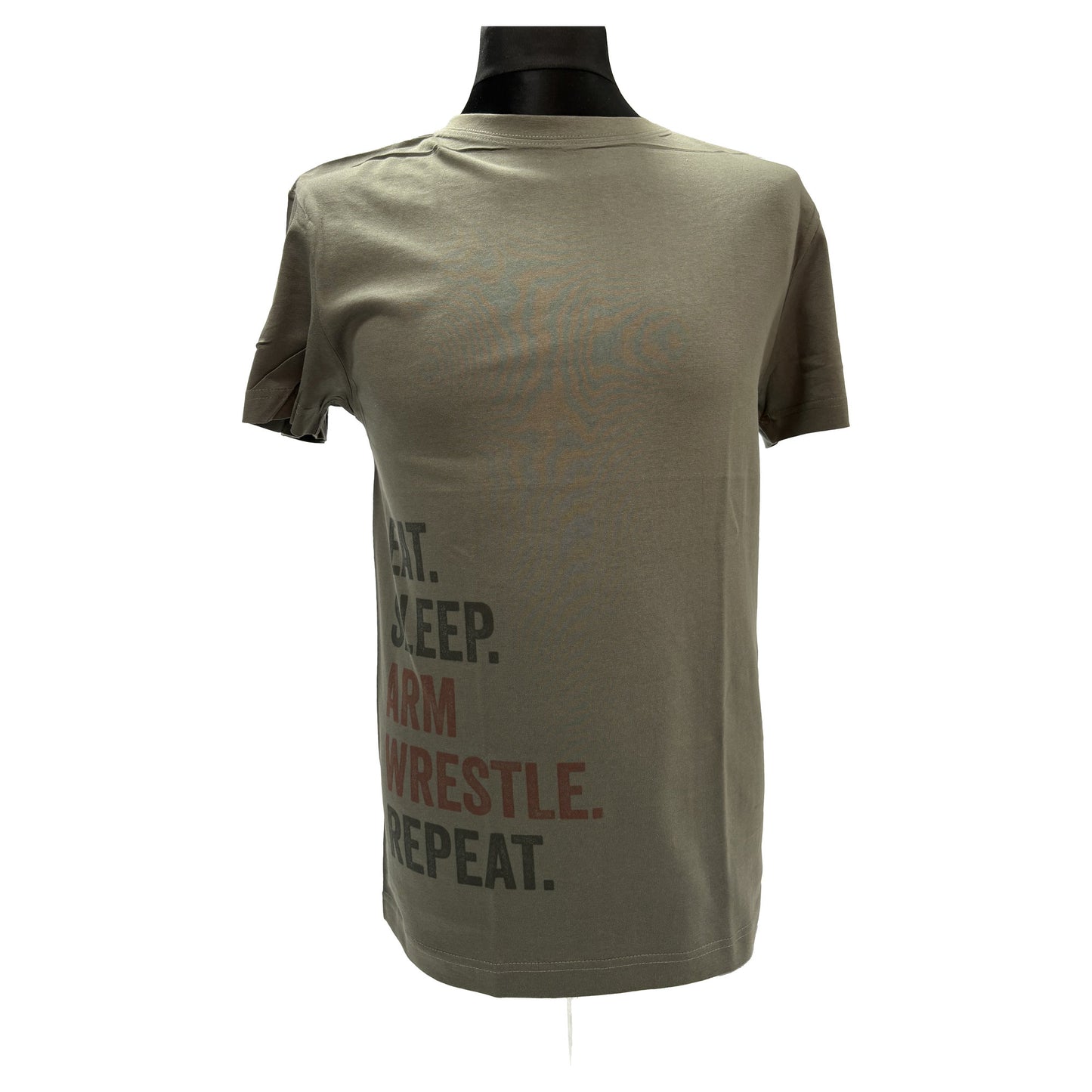 Eat. Sleep. Arm Wrestle. Repeat. - Dark Khaki