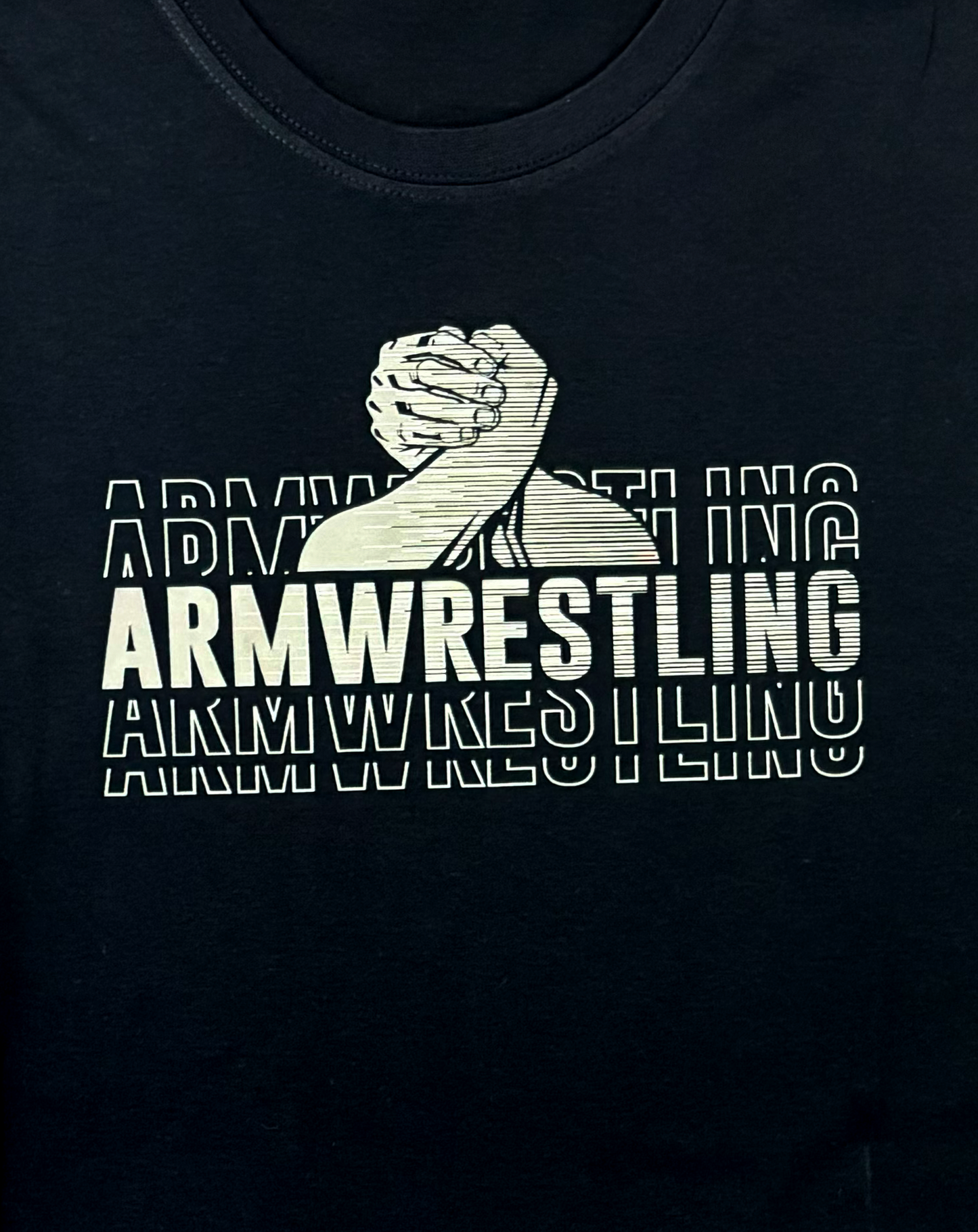 T-shirt with Armwrestling logo #2 - COTTON