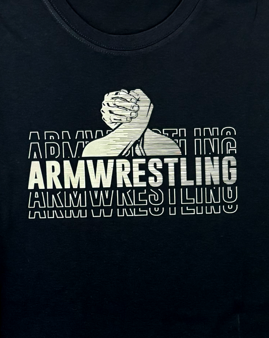 T-shirt with Armwrestling logo #2 - COTTON