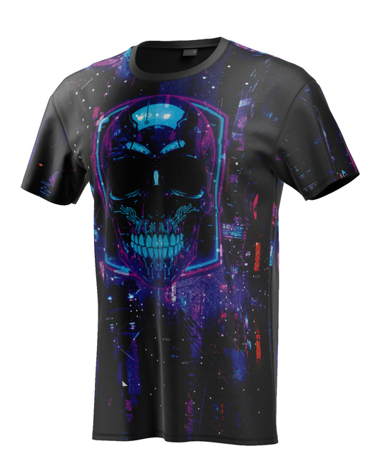 Cyber Skull Neon T-Shirt