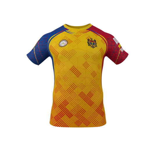 Moldova Edition Performance Tee (Yellow/Red/Blue)