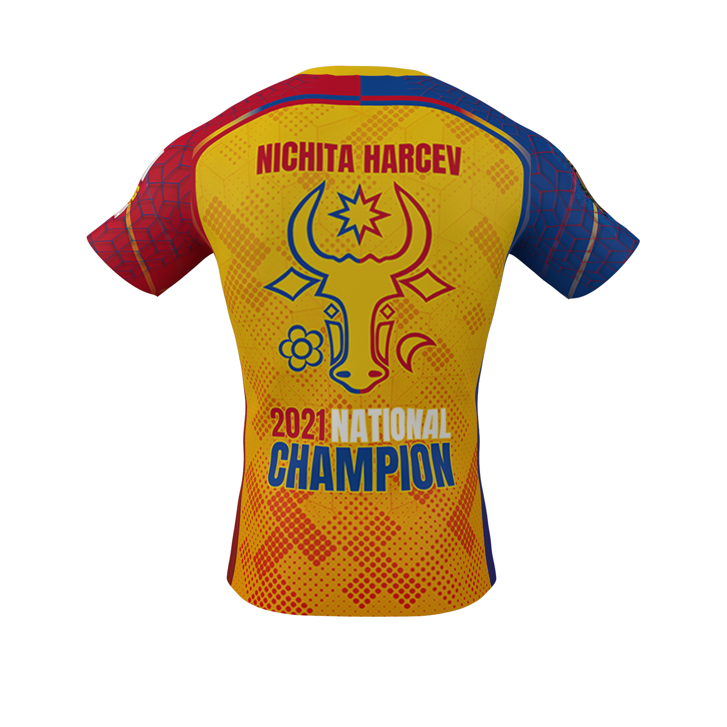 Moldova Edition Performance Tee (Yellow/Red/Blue)