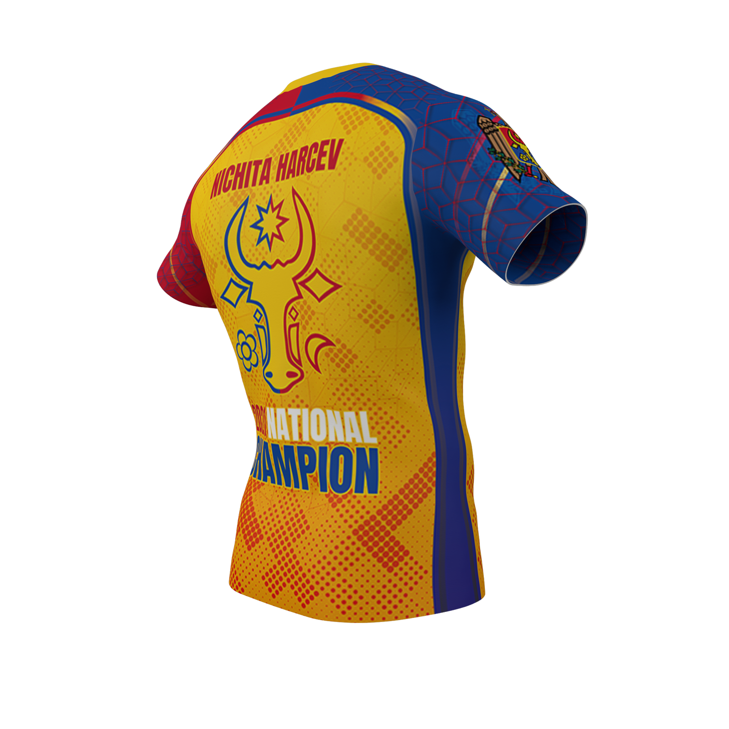 Moldova Edition Performance Tee (Yellow/Red/Blue)