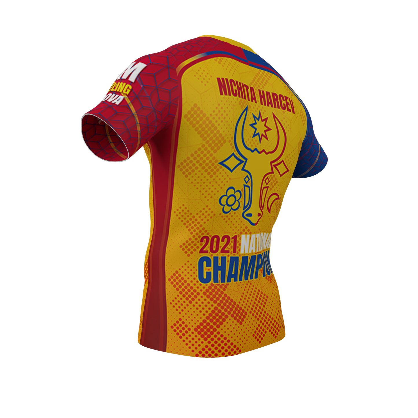 Moldova Edition Performance Tee (Yellow/Red/Blue)