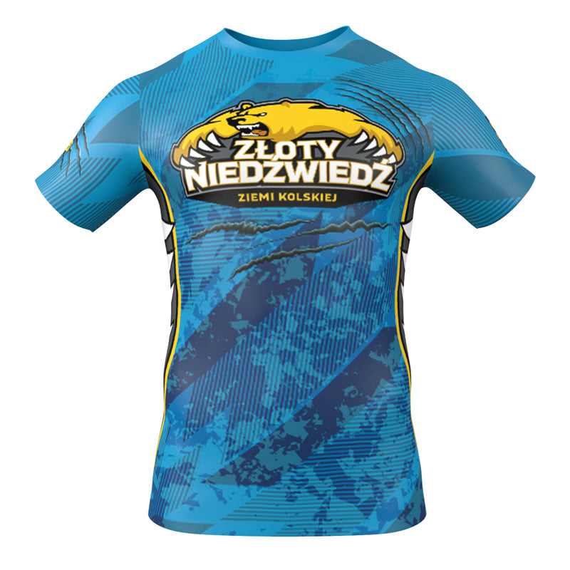 Złoty Niedźwiedź Ziemi Kolskiej T-shirt - Blue version