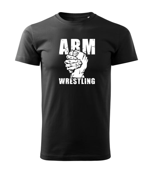 ARM Wrestling Crack Logo Tee - Black