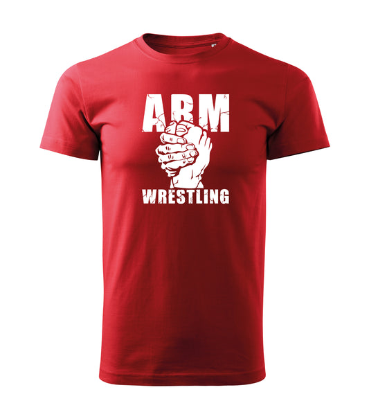 ARM Wrestling Crack Logo Tee - Red