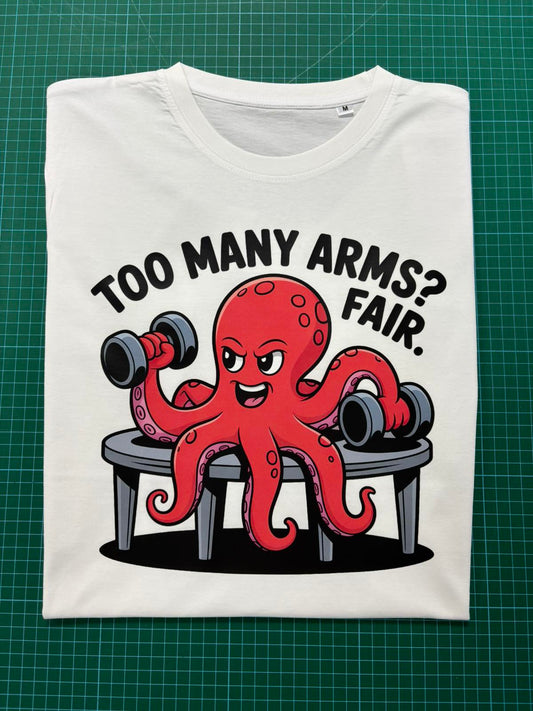 Too many arms? - cotton t-shirt