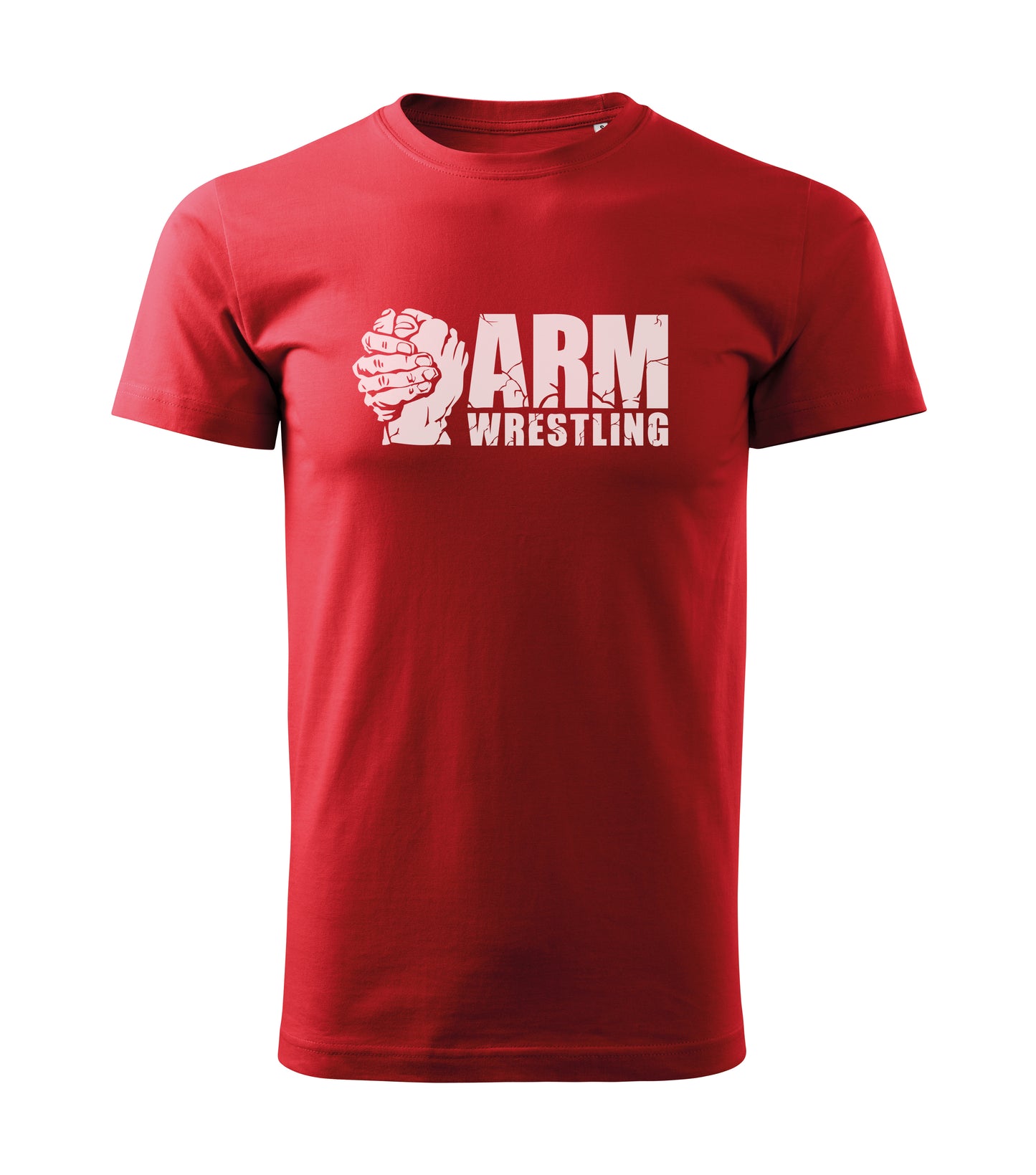 “Armwrestling Grip Logo” Red Cotton Tee